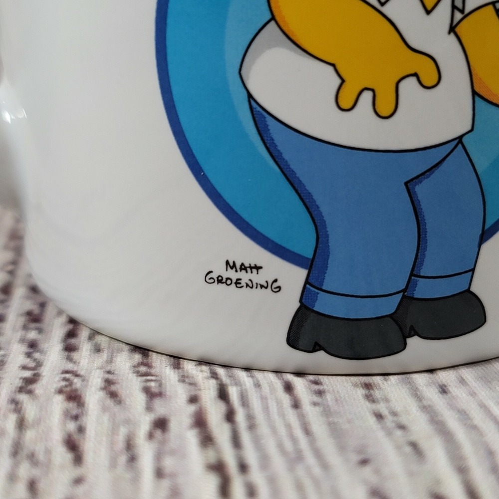 The Simpson's Homer D'OH! Coffee Cup Mug Rare‎ 14oz - Picture 4 of 6